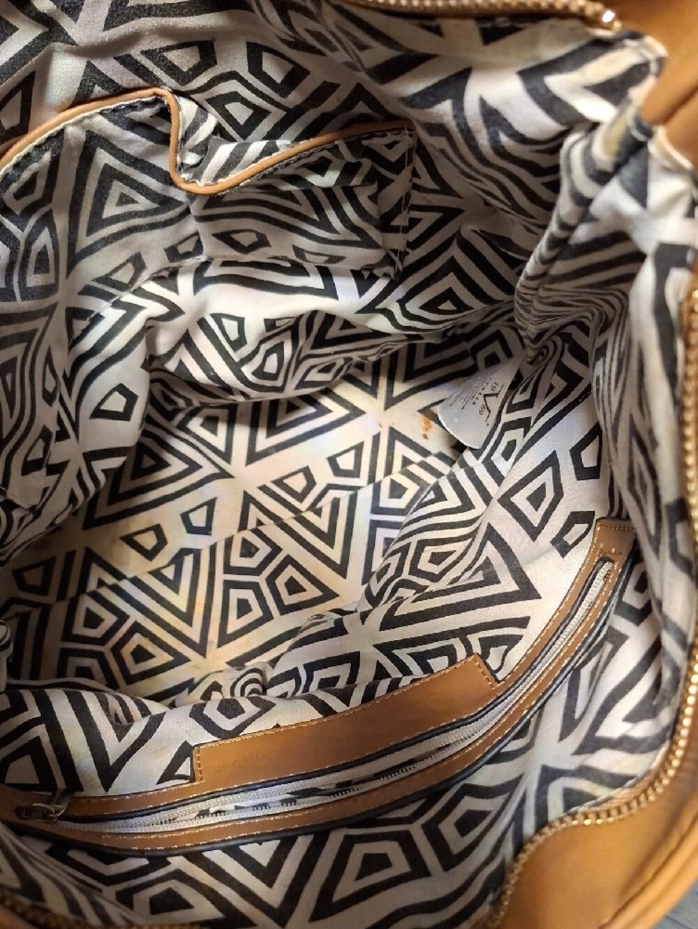 Italina Brown Studded Shoulder Bag - Picture 6 of 9